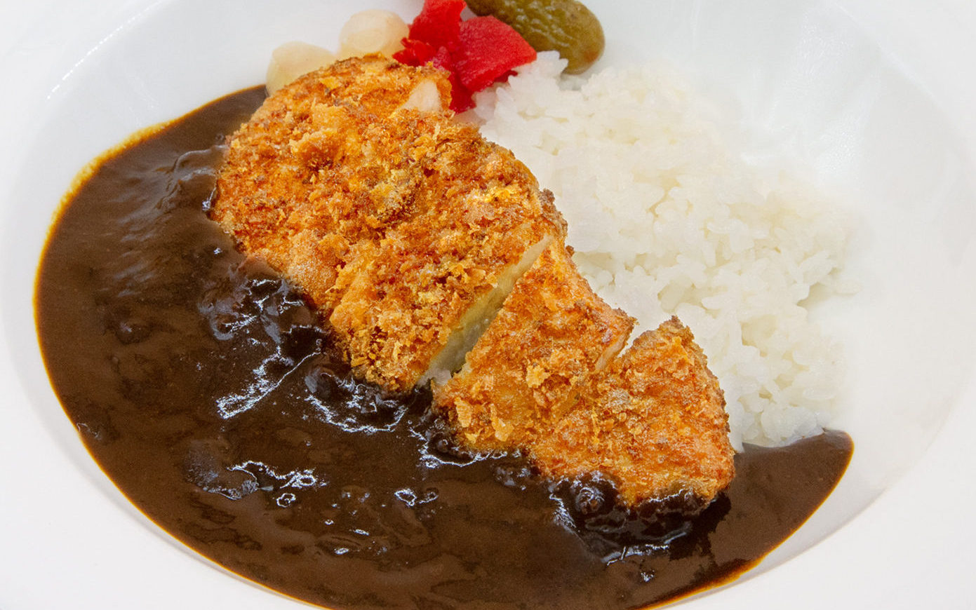 ゆめの大地ポークのカツと黒カレー