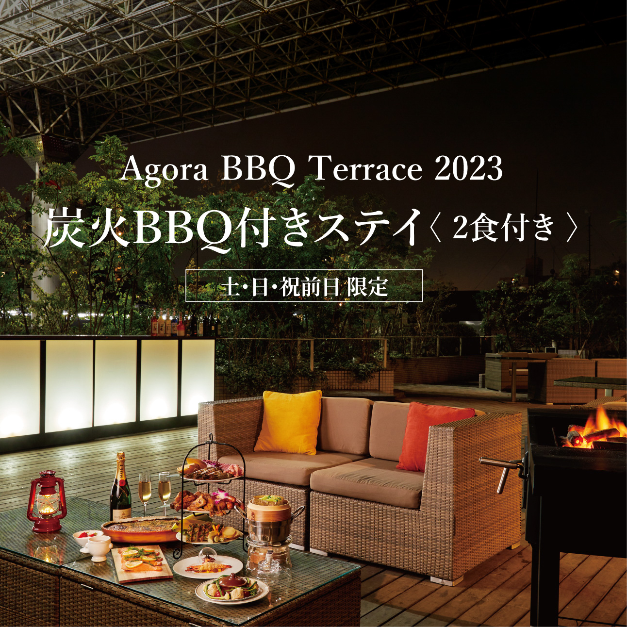 炭火BBQ付きステイ ＜夕朝食付き＞