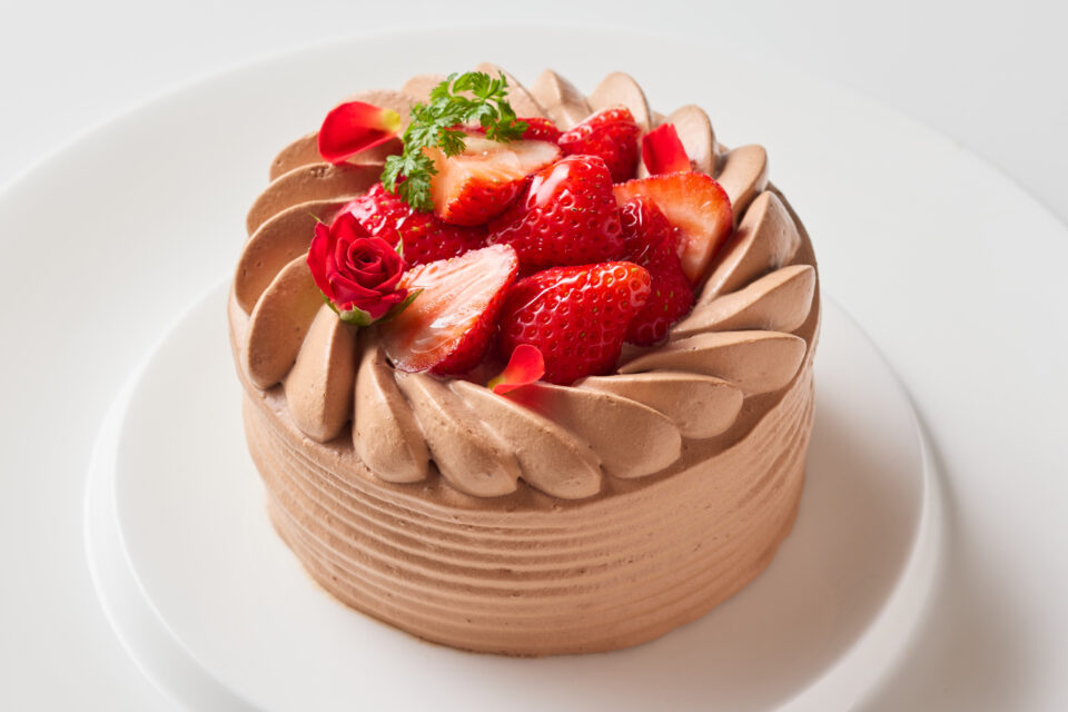 苺のショートケーキ(チョコレートクリーム)